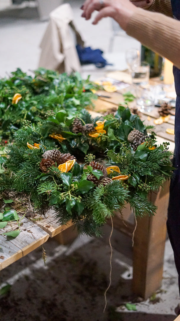 DECEMBER: Evening Wreath Making at The Grange Winery 05/12