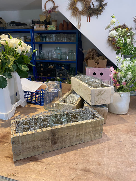 Rustic Wooden Meadow Boxes For Hire