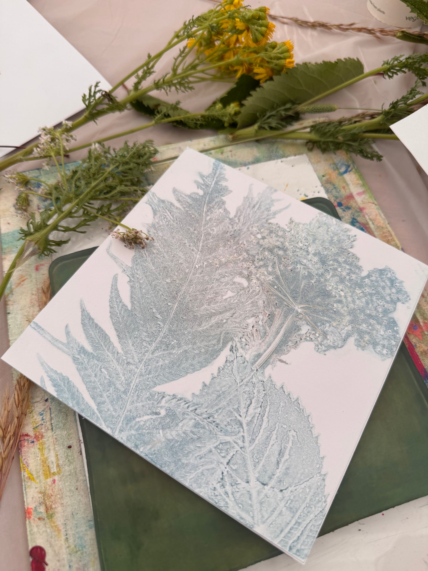 AUGUST: Floral Gelli Plate & Cyanotype Printing workshop 22/08