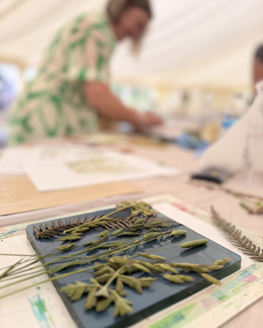 AUGUST: Floral Gelli Plate & Cyanotype Printing workshop 22/08