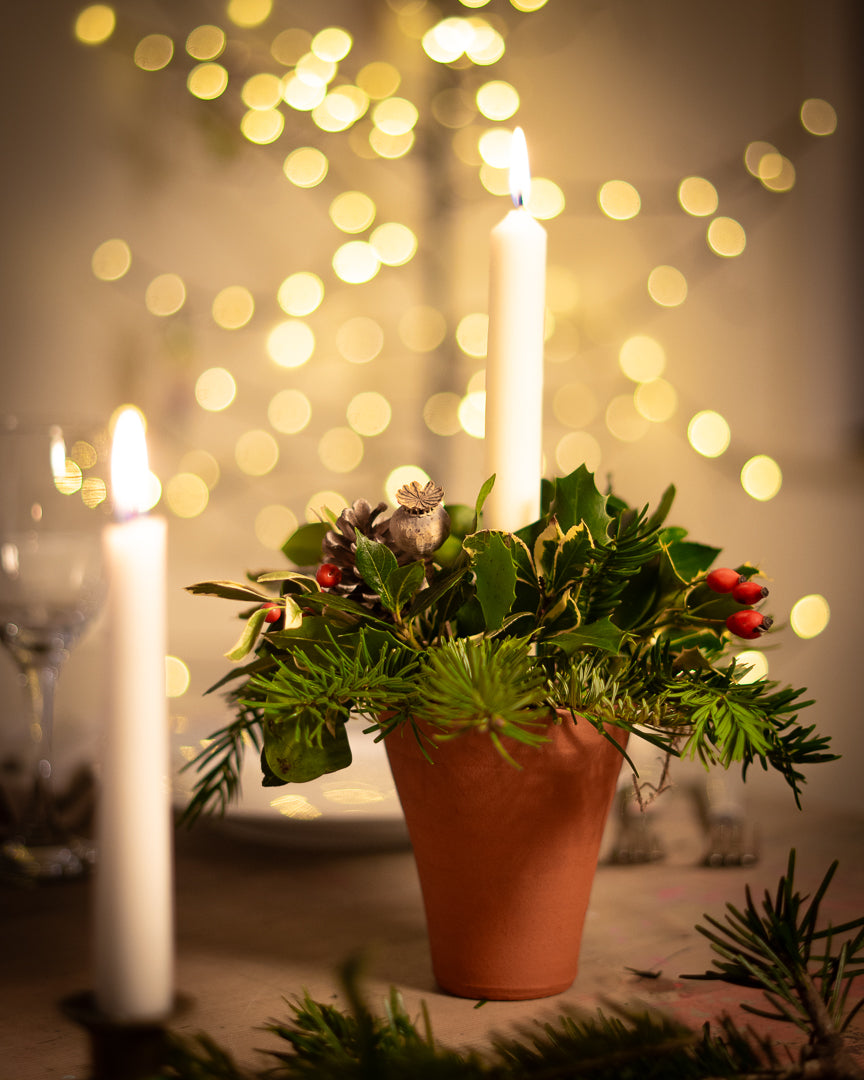 Christmas Pot Table Centre