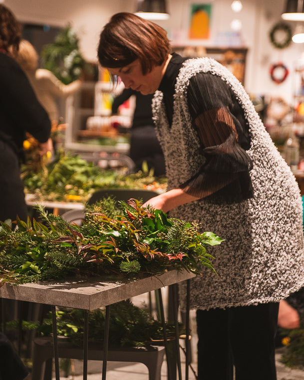 NOVEMBER: Evening Wreath Making at West Collaboration 27/11