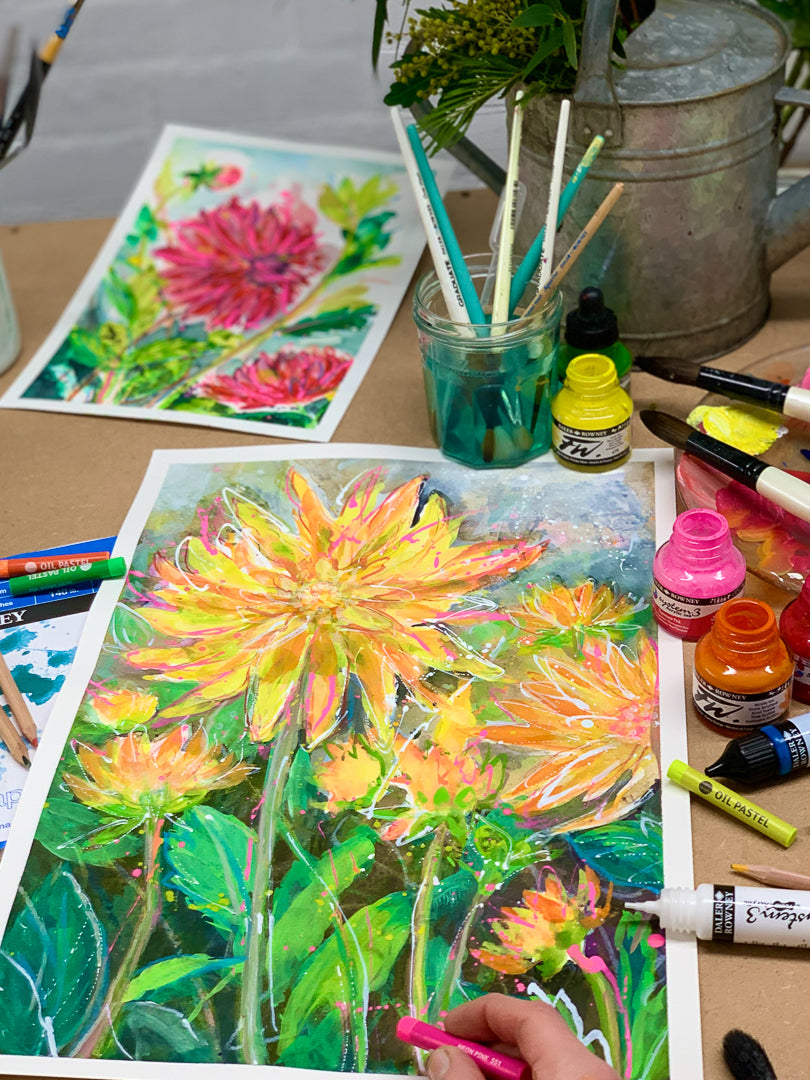 SEPTEMBER: Joy of Dahlias - Painting workshop 08/09