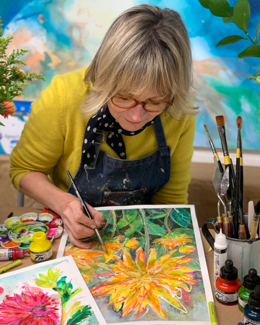 SEPTEMBER: Joy of Dahlias - Painting workshop 08/09